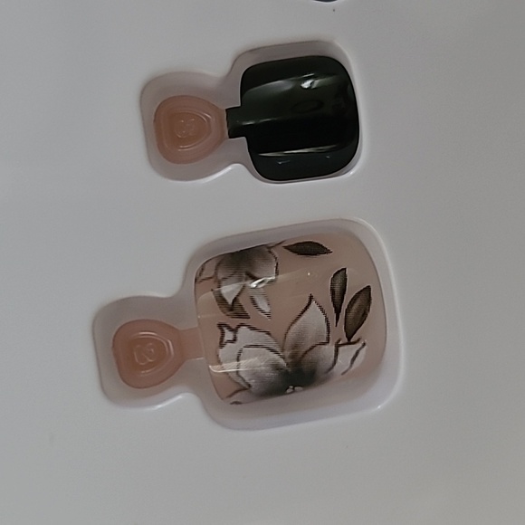 2/$16 Floral French Tip Press On Toenails - Picture 12 of 17